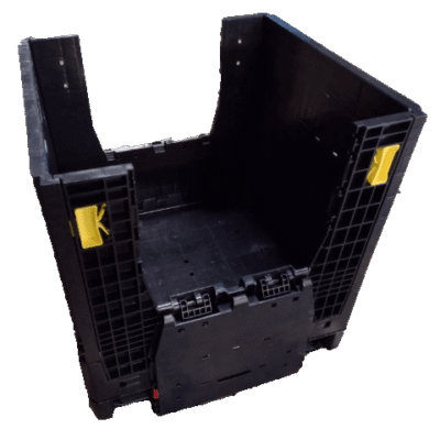 Lightly Used Monoflo 30″ x 32″ x 34″ All Black Bulk Container