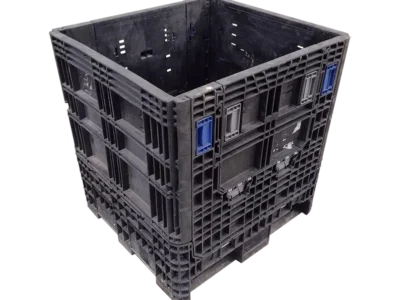 Reconditioned BCD 30" x 32" x 34" All Black All Good Runner Collapsible Bulk Container