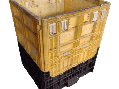 Reconditioned BCD 30" x 32" x 39" Mixed Color All Good Runner Collapsible Bulk Container