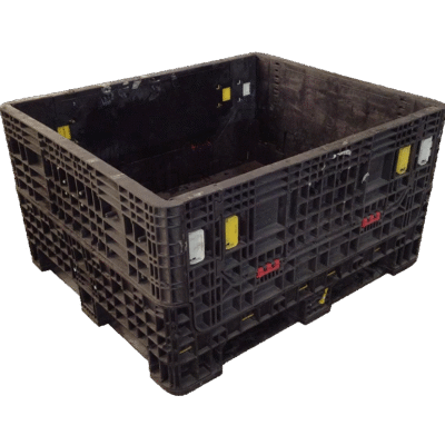 Reconditioned BCD 40″ x 48″ x 25″ All Black Bulk Container