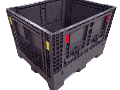 4048-34-New-Monoflo-Gray-Open-scaled-2.png Reconditioned Monoflo 40" x 48" x 34" All Gray All Good Runner Collapsible Bulk Container