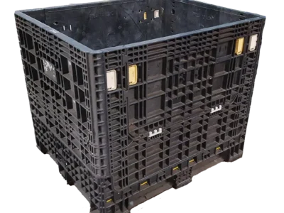 Reconditioned BCD 40" x 48" x 39" All Black Collapsible Bulk Container