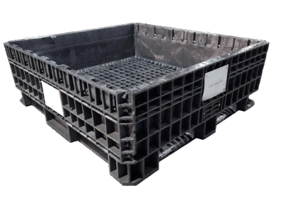 Reconditioned BCD 45" x 48" x 17" All Black Fixed Wall Bulk Container
