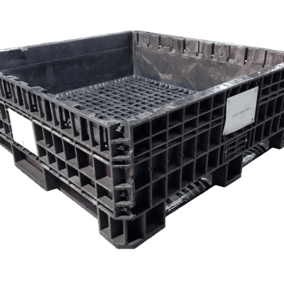 Reconditioned BCD 45″ x 48″ x 17″ All Black Fixed Wall Bulk Container