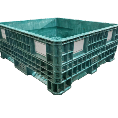 Reconditioned BCD 45″ x 48″ x 19″ All Green Fixed Wall Bulk Container
