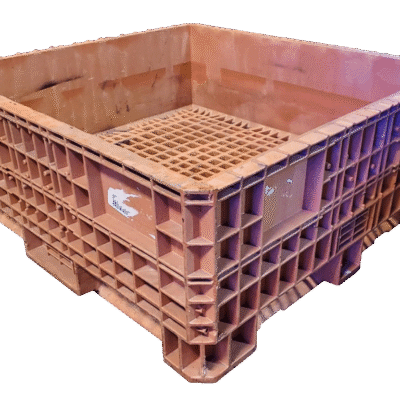 Reconditioned BCD 45″ x 48″ x 19″ All Orange Fixed Wall Bulk Container