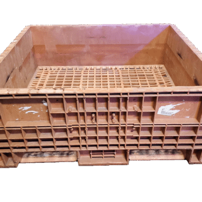 Reconditioned BCD 45″ x 48″ x 19″ All Orange Fixed Wall Bulk Container