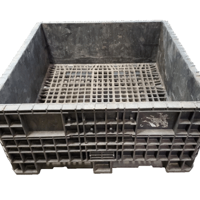 Reconditioned BCD 45″ x 48″ x 21″ All Black Fixed Wall Bulk Container