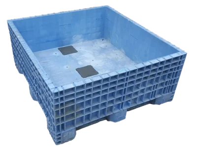 Reconditioned BCD 45" x 48" x 21" All Blue Fixed Wall Bulk Container