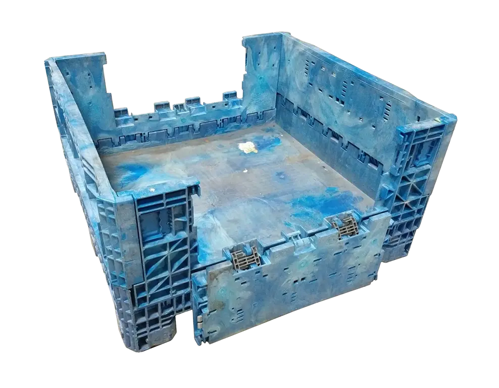 Reconditioned BCD 45" x 48" x 25" All Blue All Good Runner Bulk Container - Image 8
