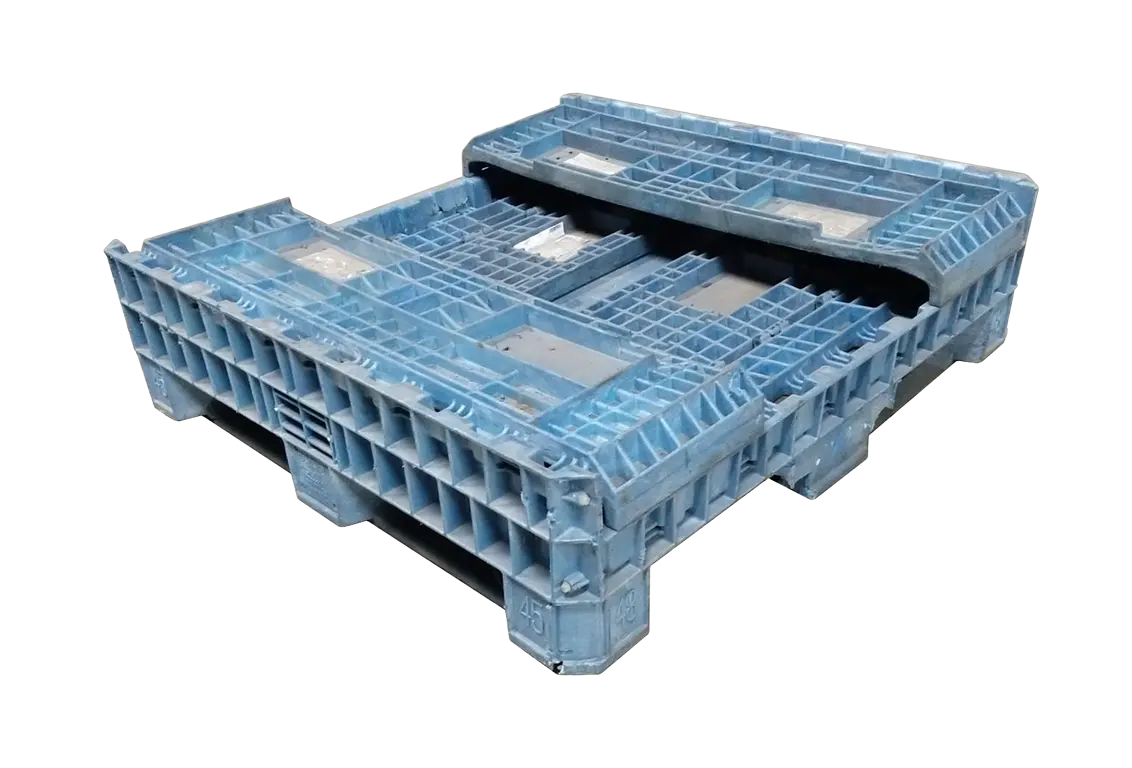 Reconditioned BCD 45" x 48" x 25" All Blue All Good Runner Bulk Container - Image 4