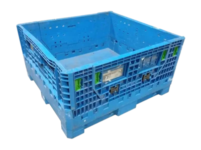 Reconditioned BCD 45" x 48" x 25" All Blue All Good Runner Collapsible Bulk Container