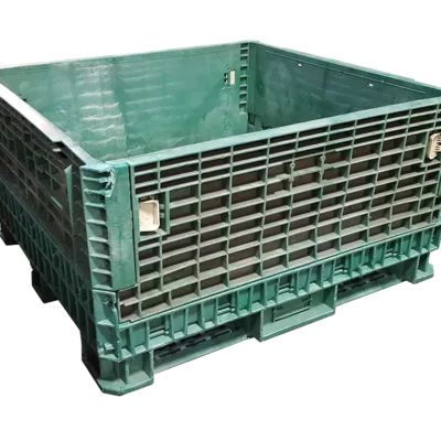 Reconditioned BCD 45″ x 48″ x 25″ All Green Bulk Container-No Drop Doors