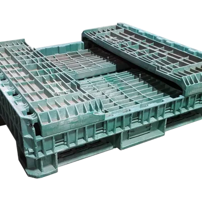 Reconditioned BCD 45″ x 48″ x 25″ All Green Bulk Container-No Drop Doors