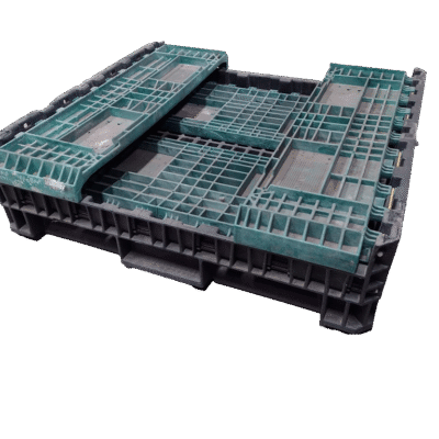 Reconditioned BCD 45″ x 48″ x 25″ Mixed Color Bulk Container-No Drop Doors