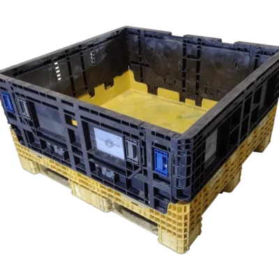 Reconditioned BCD 45″ x 48″ x 25″ Yellow Base Black Wall All Good Runner Bulk Container