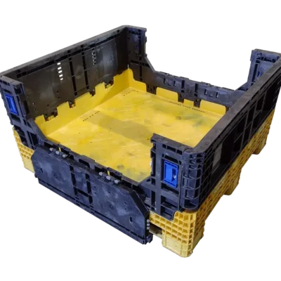 Reconditioned BCD 45″ x 48″ x 25″ Yellow Base Black Wall All Good Runner Bulk Container