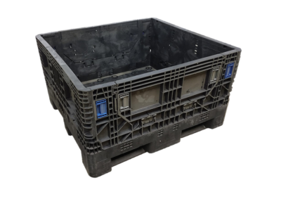 Reconditioned BCD 45" x 48" x 27" All Black Collapsible Bulk Container