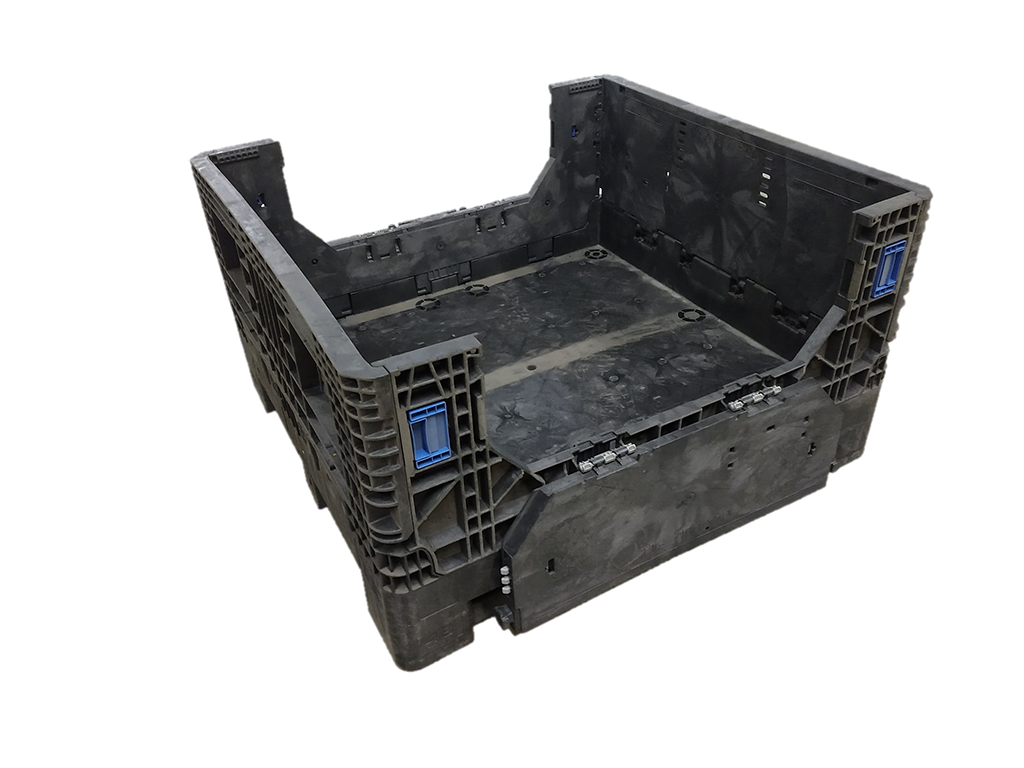 Reconditioned BCD 45" x 48" x 27" All Black Bulk Container - Image 2