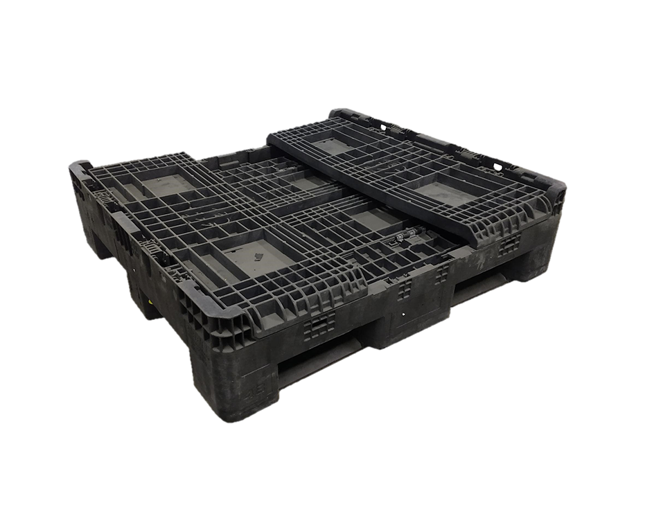 Reconditioned BCD 45" x 48" x 27" All Black Bulk Container - Image 3