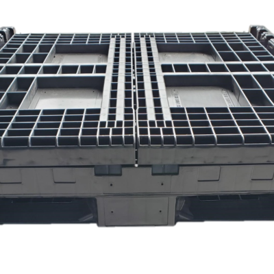 Lightly Used Monoflo 45″ x 48″ x 34″ All Black Bulk Container