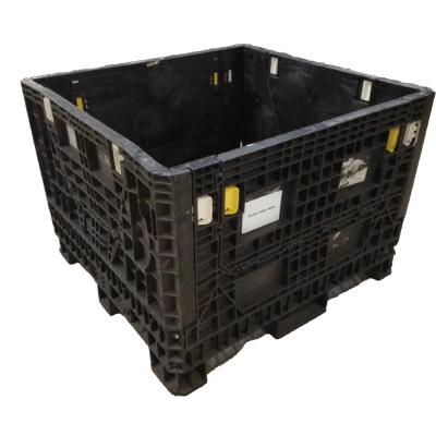 Reconditioned BCD 45″ x 48″ x 34″ All Black Bulk Container-4 Drop Doors