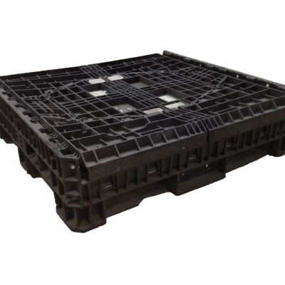 Reconditioned BCD 45″ x 48″ x 34″ All Black Bulk Container-4 Drop Doors