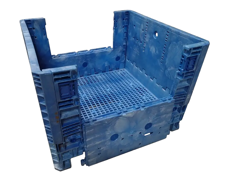 Reconditioned BCD 45" x 48" x 34" All Blue Bulk Container - Image 2