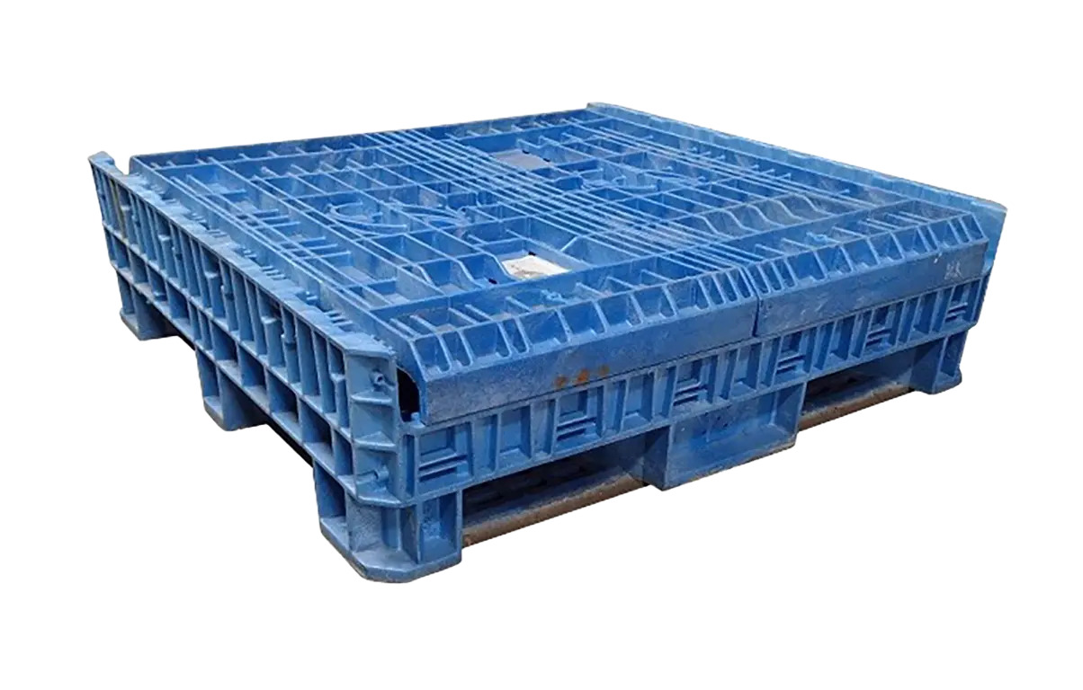 Reconditioned BCD 45" x 48" x 34" All Blue Bulk Container - Image 3