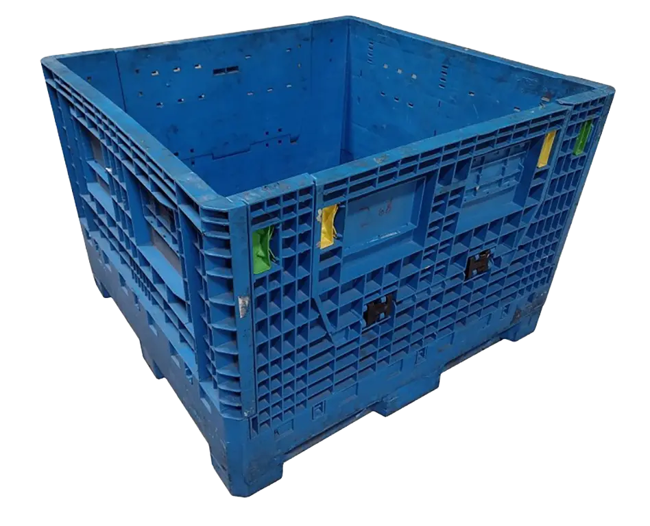 Reconditioned BCD 45" x 48" x 34" All Blue Bulk Container - Image 4