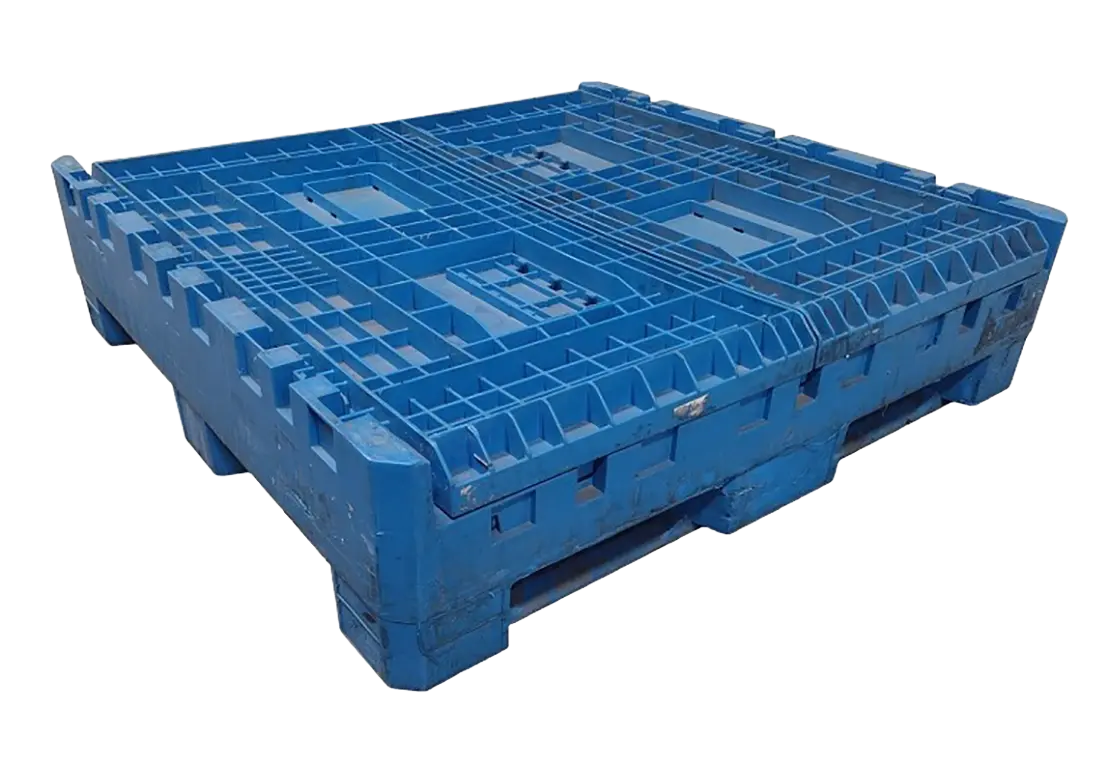Reconditioned BCD 45" x 48" x 34" All Blue Bulk Container - Image 6