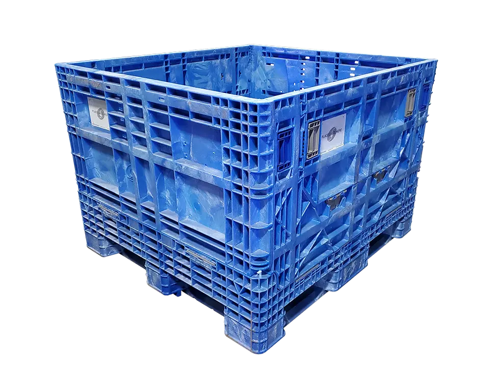 Reconditioned BCD 45" x 48" x 34" All Blue All Good Runner Bulk Container - Image 3