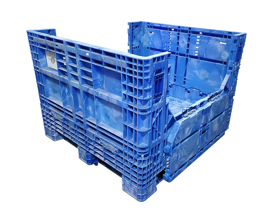 Reconditioned BCD 45" x 48" x 34" All Blue All Good Runner Bulk Container - Image 5