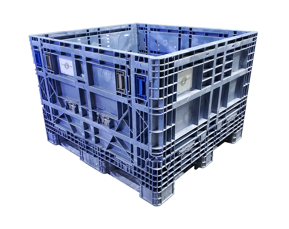 Reconditioned BCD 45" x 48" x 34" All Blue All Good Runner Bulk Container - Image 4
