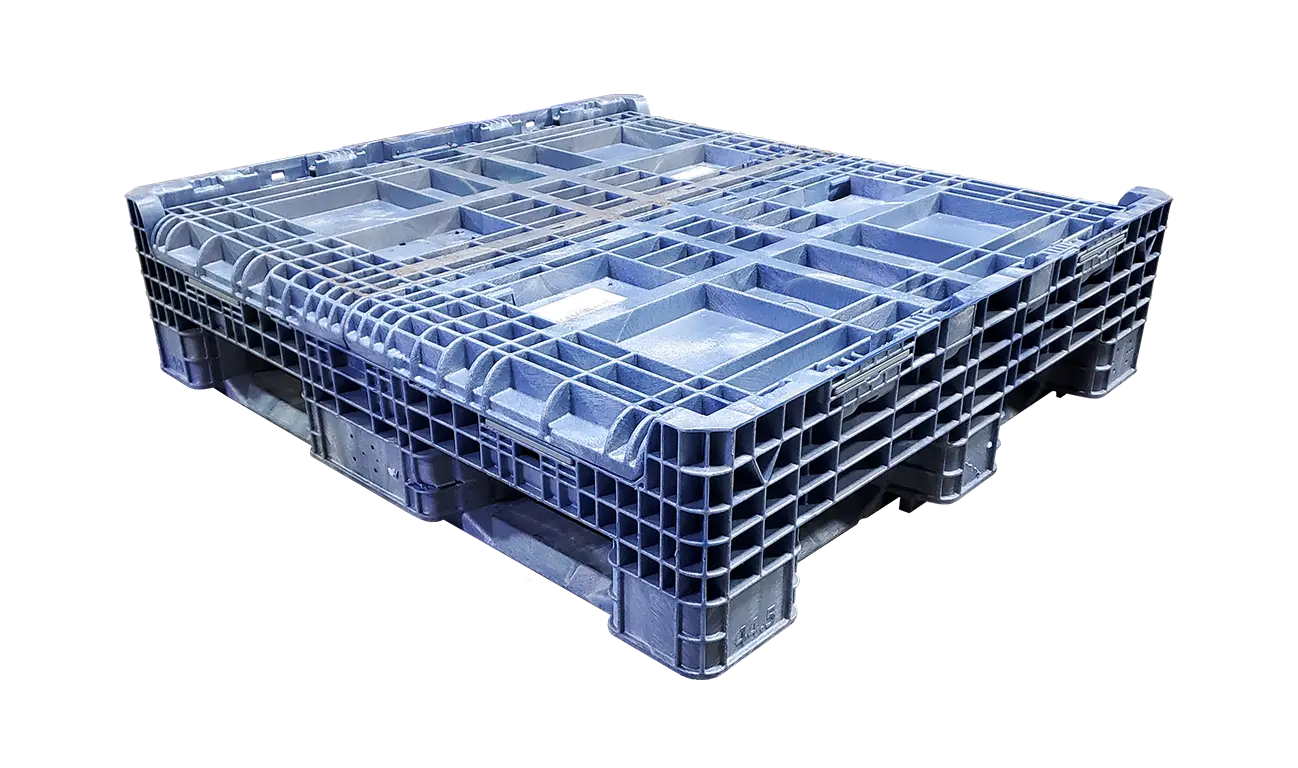 Reconditioned BCD 45" x 48" x 34" All Blue All Good Runner Bulk Container - Image 2