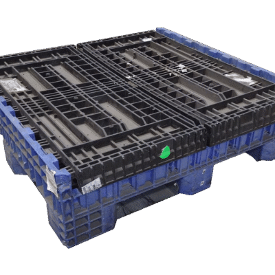 Reconditioned BCD 45″ x 48″ x 34″ Blue Base Black Wall Bulk Container