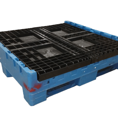 Reconditioned BCD 45″ x 48″ x 34″ Blue Base Black Wall All Good Runner Bulk Container