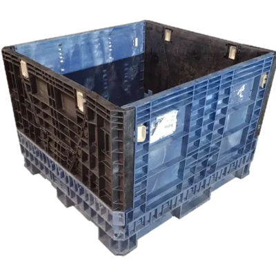 Reconditioned BCD 45″ x 48″ x 34″ Mixed Color Bulk Container-2 Drop Doors 45″ Side