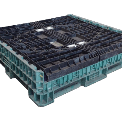 Reconditioned BCD 45″ x 48″ x 34″ Mixed Color Bulk Container-4 Drop Doors
