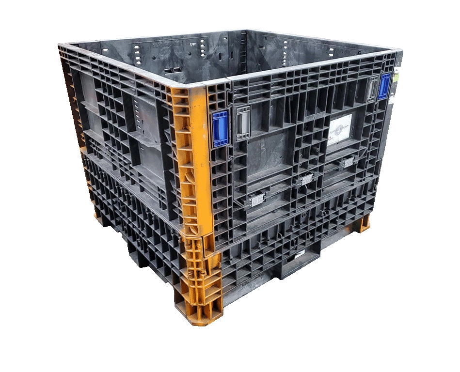Reconditioned BCD 45" x 48" x 39" All Black All Good Runner Bulk Container