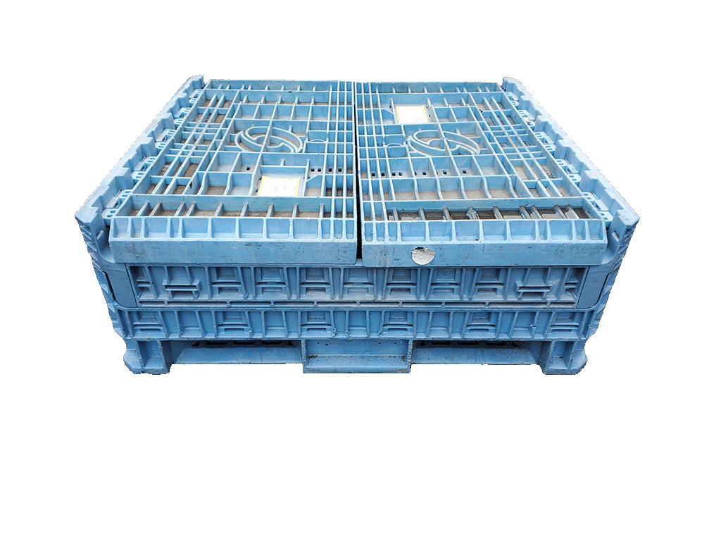 Reconditioned BCD 45" x 48" x 39" Mixed Color Bulk Container - Image 3