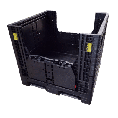 Lightly Used Monoflo 45″ x 48″ x 42″ All Black Bulk Container