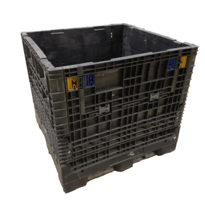 Reconditioned BCD 45″ x 48″ x 44″ All Black Bulk Container