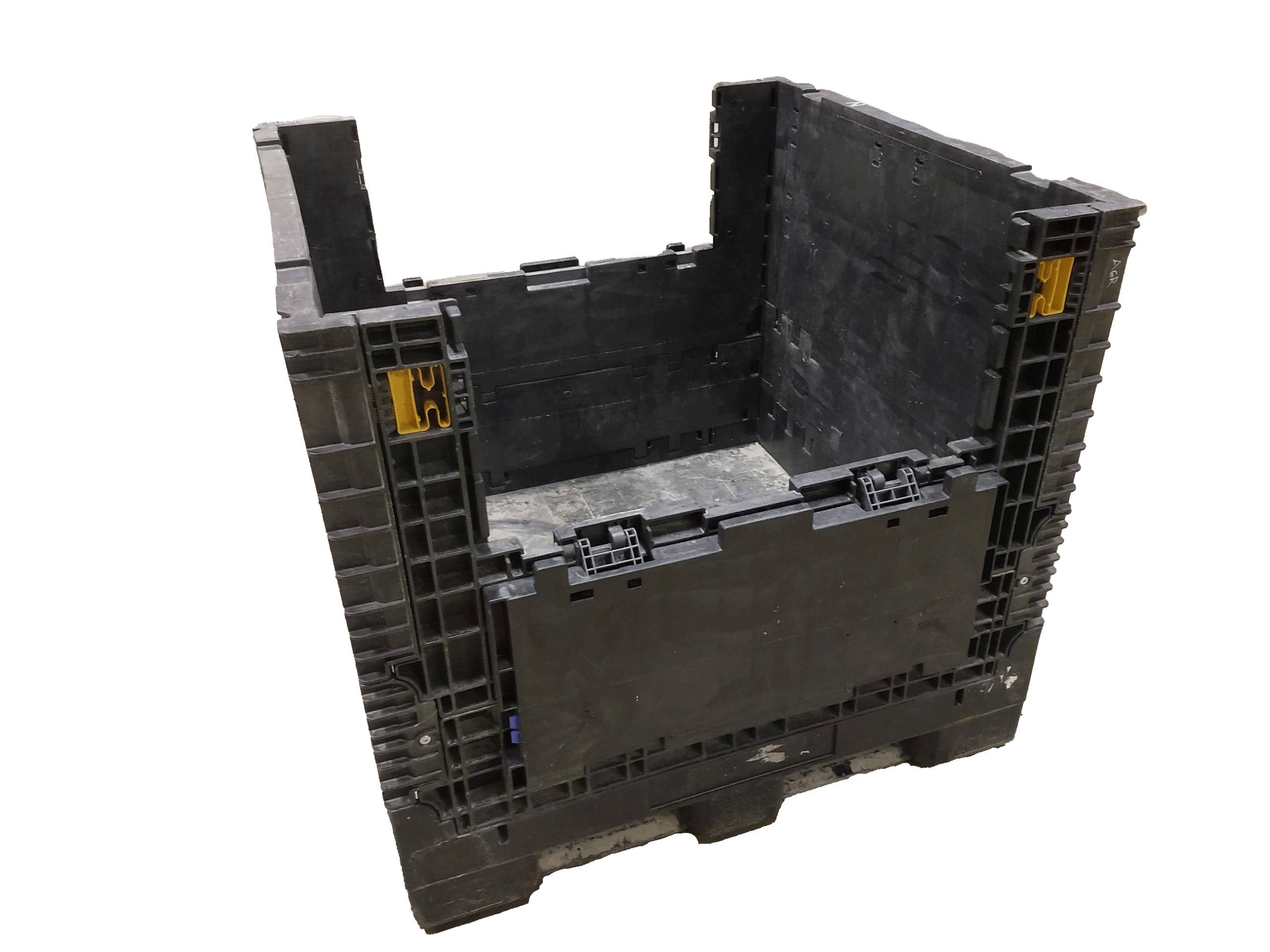 Reconditioned BCD 45" x 48" x 44" All Black Bulk Container - Image 3