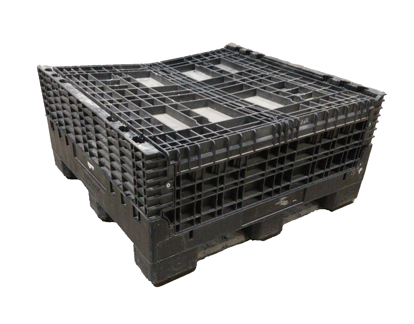 Reconditioned BCD 45" x 48" x 44" All Black Bulk Container - Image 2