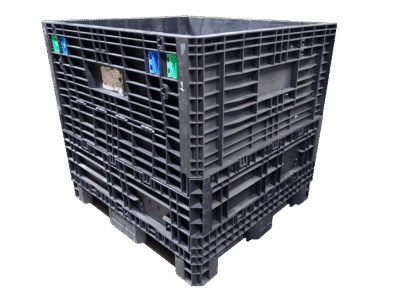 4548-44-RABAGR-NB1.jpg-1.png Reconditioned BCD 45" x 48" x 44" All Black All Good Runner Collapsible Bulk Container
