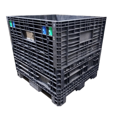 Reconditioned BCD 45″ x 48″ x 44″ All Black All Good Runner Bulk Container