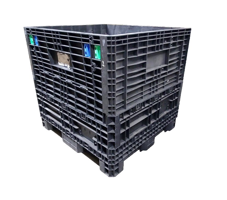 Reconditioned BCD 45" x 48" x 44" All Black All Good Runner Bulk Container