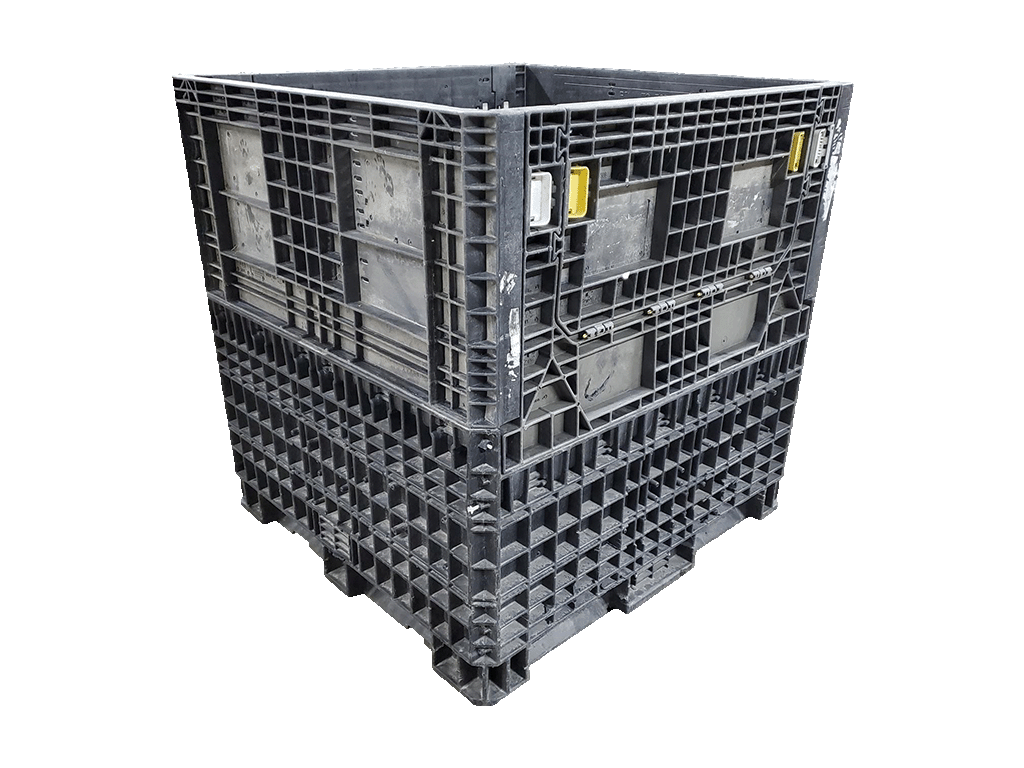 Reconditioned BCD 45" x 48" x 48" All Black Bulk Container