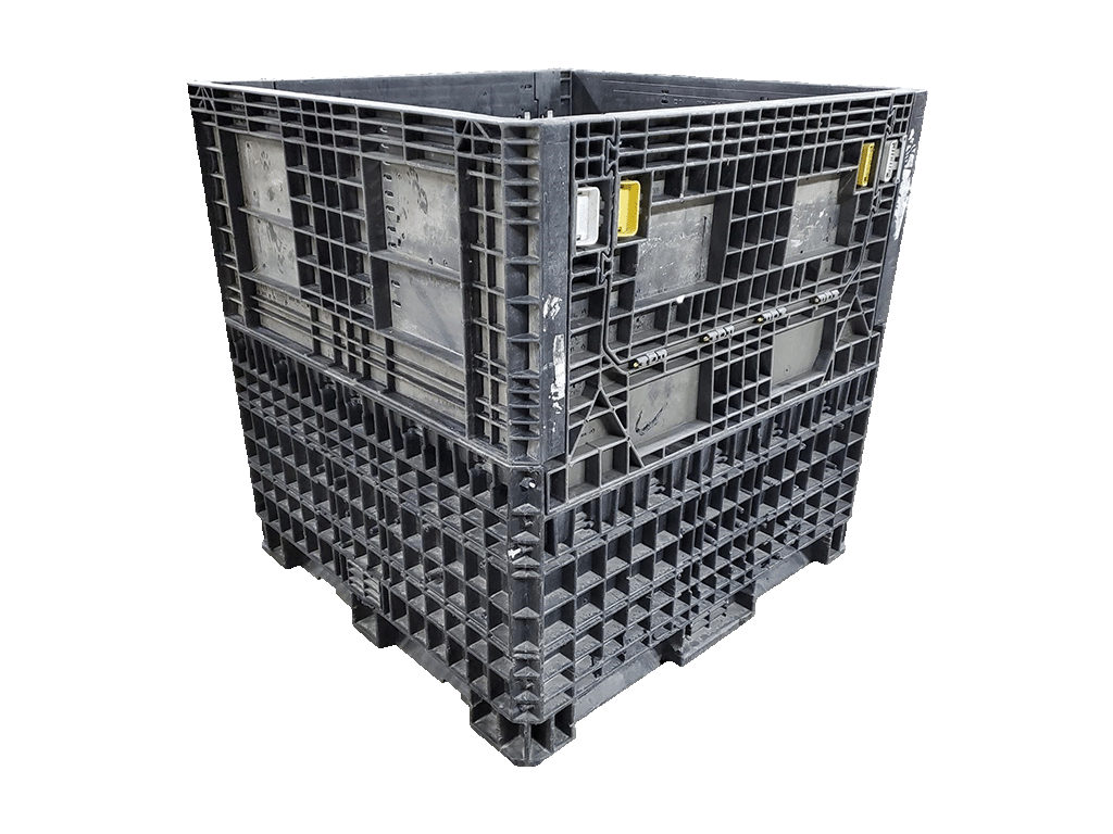 Reconditioned BCD 45" x 48" x 48" All Black All Good Runner Bulk Container